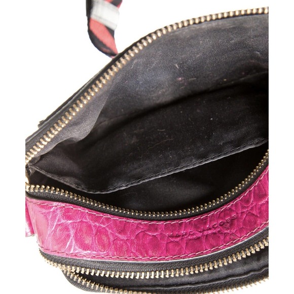 MARC JACOBS‎ Wavy Spot Snapshot Cow Hair Polka dot Crossbody Bag, Black/Multi - Picture 3 of 8